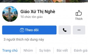 Thông báo về việc lập trang facebook giáo xứ.