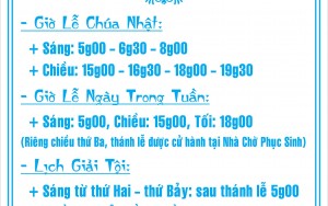 SINH HOẠT MỤC VỤ GIÁO XỨ